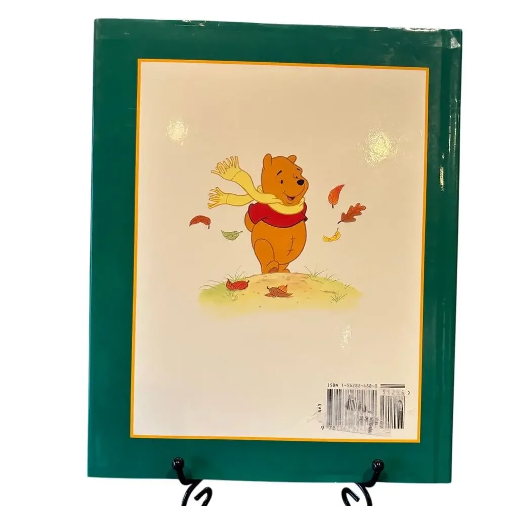 VTG 1993 1st Ed./2nd Print Disney Pooh and the Blustery Day, Teddy Slater, HCDJ
